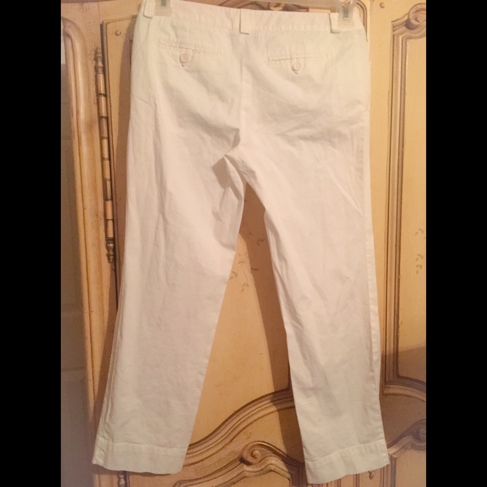 Women’s Lacoste Capri pants (white, 38” waist) - Picture 3 of 4